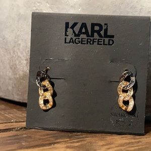 Karl Lagerfeld Swarovski earings